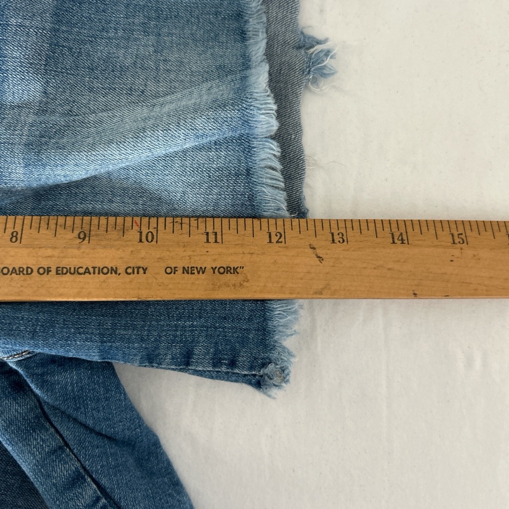 Distressed Light Blue Denim Jean Shorts for Women - Picture 6 of 6